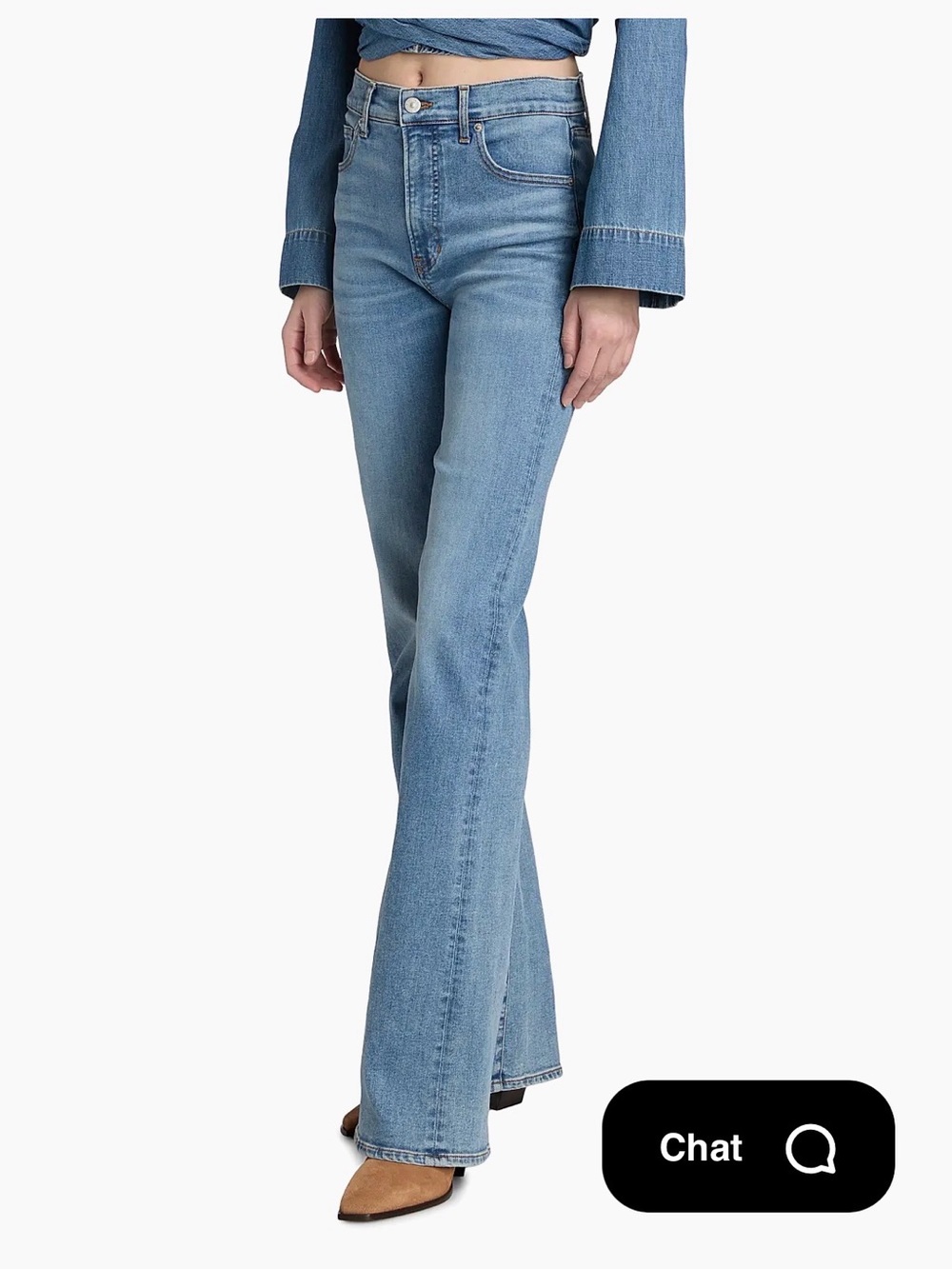 NWT Veronica Beard Crosbie High-Rise Wide-Leg Jeans in Dessert Storm Sz 30/10